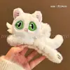 Nuevo clip de agarre para pelo de gato tridimensional de felpa para otoño e invierno, lindo para el pelo, 13 cm, pinza de tiburón, pasador para sujetar el pelo de la parte trasera