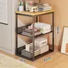 Estante de almacenamiento debajo del escritorio, carrito de almacenamiento móvil para dormitorio, estante de almacenamiento de libros y bolsas de varios niveles de pie para estudiantes y uso doméstico