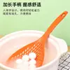 Cuchara coladora de grado alimenticio para cocinar fideos, ampliada y alargada para sacar dumplings, escurrir agua y filtrar; cuchara coladora grande para uso en la cocina