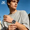 Reloj marca OPK nuevo clásico verde Submariner banda de acero automático mecánico para hombre esqueleto impermeable luminoso para hombre