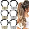 Acessórios para cabeça europeus e americanos, rabo de cavalo transfronteiriço, corda de cabelo, parte de trás da cabeça, acessórios vintage para cabelo, liga, moda, todos os tipos de combinação, anel de cabelo, incrustação geométrica