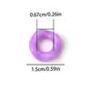 Cuentas de Encaje Ondulado Coloridas de Acrílico para Apilar, Cuentas Espaciadoras de Agujero Grande, Cuentas Sueltas para Pulseras DIY, Accesorios de Joyería con Colgante