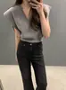 Enviado, tamanho atualizado: Colete suéter de malha outono retrô V-neck chique coreano para mulheres, solto e versátil