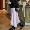 Moda Nueva Primavera y Verano 2026 Falda Midi Elegante de Corte A Estilo Europeo y Americano Transfronterizo Falda Versátil para Mujer para el Trabajo