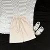Calça Reta Multicor Algodão Puro Estilo Coreano Outono Bebê Cintura Elástica Macia Versátil Casual para Exterior
