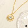 Artículo de Comercio Exterior de Alta Venta: Collar de Ojo Maligno de Cobre, Colgante de Protección de Ojo Maligno Estilo Europeo y Americano con Diamantes y Esmalte de Colores, Colgante de Ojo Turco