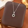 Collar con Colgante de Plata de Ley s925 Estilo Retro Montura Vacía Joyería para Mujer Accesorios DIY Diseño de Lujo Ligero Accesorios Completos de Circonita