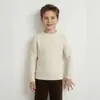 Suéter de Lana Tejido Clase A para Niños y Niñas, Otoño e Invierno, Patrón Trenzado, Color Sólido, Top Media Cremallera para Bebés