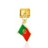 Pulsera Colgante Collar Serie Banderas Nacionales Transfronterizas Módulo Estilo Italiano Corazón Zodiaco Collar Anillo Pulsera