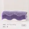 Toalha Colorida Ondulada Novo Estilo, Espessa, Absorvente, Fleece de Coral que Não Solta Fiapos, Toalha de Rosto Doméstica Macia para Secar Cabelo