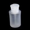 Botella de presión de boca ancha de 180 ml para arte de uñas, agua limpia, agua removedora de esmalte de uñas y otros sub-embotellados, diseño portátil de tapa de presión con bloqueo