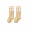 Calcetines de Malla Transpirables Anti-Mosquitos de Tubo Alto Anticaída con Lazo para Bebé de Otoño Calcetines de Princesa para Bebé Fabricante Venta al por Mayor