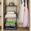 Al por mayor Malla Capas Partición Armario Closet Divisor de Capas Estante de Almacenamiento de Hierro Rejilla Dormitorio Estante de Almacenamiento por Capas
