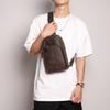 Luojia Transfronteriza Nueva Auténtica Piel Hombre Retro Bolso de Pecho Mujer Piel Crazy Horse Casual Bolso Cruzado Gran Capacidad Bolso de Hombro