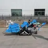 Colheitadeira de Arroz e Trigo Pequena Tipo Esteira 15 Cavalos de Potência, Multifuncional para Colheita e Debulha, Adequada para Áreas Montanhosas e Campos de Arroz