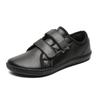Tênis Esportivo de Velcro de Tamanho Grande Transfronteiriço com Biqueira Larga para Homens e Mulheres Forma Larga Sapatos Barefoot 48 Pés Largos Pés Gordos Couro Sapatos Casuais 47