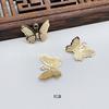 Colgante pequeño de mariposa de hierro chapado en hierro vintage, accesorios de joyería para bricolaje, pendientes, accesorios para el cabello, venta al por mayor