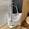 Bolso Grande de Moda con Lazo para Mujer 2026 Nuevo Bolso Tote de Gran Capacidad con Lunares para el Trabajo y los Viajes Cortos Bolso de Hombro