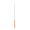 Brochetas para Barbacoa Acero Inoxidable 304 Aguja para Asar Mango de Madera Brochetas Planas Brochetas de Cordero Brochetas de Hierro para Barbacoa Herramienta Especial para Brochetas