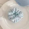 Goma para el pelo de lunares azules y sal marina, estilo bosque, versátil y fresca para el verano, liga para moños, cuerda para el pelo, accesorio para el pelo