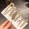 Corea del Sur Dongdaemun Lindo Pluma Traje de 6 Horquillas Sentido Avanzado Clip Oso Flequillo Clip de Borde Nueva Horquilla