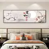 Nueva Pintura Colgante de Cabecera para Dormitorio Hogar Cálido Chino Paz y Alegría Dormitorio Principal Sala de Estar Pintura Decorativa Hotel B&B Caligrafía y Pintura Mural