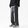 Calça de veludo cotelê americana masculina outono pesado caimento solta reta calça de moletom marca de moda masculina perna larga calças casuais