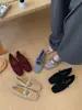 2026 Novo Estilo Sapatos Femininos Slip-On com Lantejoulas Vazadas Laço Sapatos Rasos de Tela