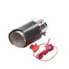 Tubo de escape trasero luminoso con patrón de carbono modificado para coche transfronterizo, lámpara LED de efecto fuego para motocicleta, generación de tubo de escape de acero inoxidable