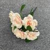 Rosas Simuladas de 7 Cabeças, Buquê para Salão de Casamento, Decoração Pastoral, Flor Falsa para Caminho de Flores, Decoração de Mesa, Arranjo Floral