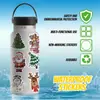 50 Pegatinas de Graffiti Navideño de Dibujos Animados Papá Noel Diario DIY Guitarra Patineta Decoración Regalo Pegatinas Impermeables