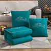 Colcha-Almohada Engrosada de Doble Uso para Siesta en la Oficina, Colcha de Aire Acondicionado, Cojín de Coche, Almohada Plegable para Sofá, Colcha Refrescante de Verano
