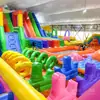 Castillo Inflable, Trampolín Interior y Exterior, Atracción Turística Popular, Zona de Desafío en Centro Comercial, Plaza de Pelotas Oceánicas, Área de Juegos Grande para Niños