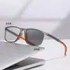Óculos de Computador Planos de Contraste Dupla Cor, Lentes Fotocromáticas Inteligentes, Óculos de Leitura Esportivos Modernos Antiluz Azul