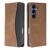 Adecuado para fundas de teléfono móvil Samsung, Funda de cuero para teléfono móvil Galaxy S27 Ultra, Textura similar a la piel, Colores contrastantes, Protección con tapa abatible magnética fuerte