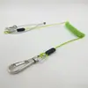 Corda de Ferramenta Corda de Mola PU Preta Fivela de Alumínio Corda Anti-Perda de Ferramenta Corda de Mola Anti-Queda
