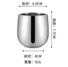 Taza anti-quemaduras de acero inoxidable 304 taza de jardín de infantes taza de cerveza taza para bebidas frías taza anti-quemaduras de doble capa para niños taza de estudiante