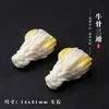 Brinquedo Cultural Tibetano Osso de Boi Acessório de Três Passagens Material Natural Envelhecido Antigo Contas Espaçadoras de Três Passagens Integradas Contas de Oração Coleção Nuvem de Fundo de Pagode