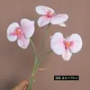 Orquídea Phalaenopsis Artificial de Alta Qualidade e Realista com 3 Galhos para Decoração de Casa, Buquê de Casamento e Arranjo de Flores Artificiais com Toque de Luxo