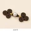 Nuevo Hanfu de estilo chino Hebilla Perla Hebilla de tres ruedas Estilo nacional Botón tejido a mano Traje Tang Cheongsam Ropa Accesorios de decoración