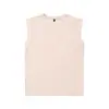 Camiseta sin mangas de algodón puro estilo americano 2026 para mujer, chaleco de marca moderno de corte holgado, lavado vintage, personalizable, venta directa de fábrica