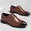 Zapatos de Cuero Wenzhou Transfronterizos Talla Grande Negro con Cordones Zapatos de Cuero para Cuatro Estaciones Zapatos Formales para Viajar Zapatos de Cuero Zapatos de Negocios Dropshipping