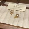 Pendientes de cuentas de oro champán estilo retro francés, elegantes pendientes de lujo ligeros de nicho a la moda, pendientes sencillos de perlas pequeñas para mujer