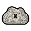 Alfombrilla de baño con forma de nube hecha de tierra de diatomeas suave, absorbente y de secado rápido, adecuada para usar frente a la puerta del baño y proporciona una superficie antideslizante para pisar.