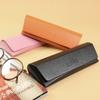 E88 Estuche de cuero PU para gafas compresión creativo caja para ojos pequeño botón magnético a presión caja para gafas de miopía logo personalizado