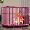 Jaula para perros engrosada plegable jaula para mascotas jaula para perros perros medianos y pequeños con inodoro jaula para mascotas gato Villa