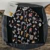Camisa hawaiana de manga corta con estampado floral, estilo japonés, retro, con grafiti de dibujos animados, para hombre, holgada, para pareja, estudiante, moderna.