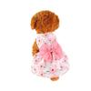 Listra Vertical Laço Pet Dog Roupas para Cães Gatos Roupas Saia Primavera e Verão Fino Ursinho de Pelúcia Roupas para Animais de Estimação