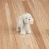 Serie de Perritos Animales de Dibujos Animados Lindos con Resina Flocada DIY Hecho a Mano Llavero de Moda Accesorios para Llavero