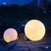 Lâmpada de Lua Solar Paisagismo de Jardim Lâmpada de Pátio Lâmpada de Atmosfera para Terraço Lâmpada de Bola para Gramado Lâmpada de Lua para Exterior